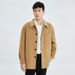 Pulse Autumn Winter New Style Turn-Down Collar Pure Woolen Men's Double-Sided Wool Cashmere Drop Shoulder Jacket Short Casual_viptrois.com