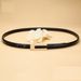 Belt Black Retro Small Belt Women's Simple Classic All-match Belt Thin Matching Skirt Shirt Suit Trouser Belt Thin_viptrois.com