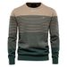 Nordmann Autumn Winter Men Casual Knitted Sweater Insert Jacket Spliced Men's Korean Version Slim Fit Youth Color Block_viptrois.com