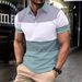 Summer Men's Casual Short-sleeved Polo Shirt Solid Color Lapel Fashion Business Breathable Comfortable Short-sleeved T-shirt Trendy_viptrois.com