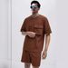 Men's Clothing Summer New Sports Suit Men Street Trend Casual Pocket Short Sleeve Shorts Casual Two Piece Suit_viptrois.com