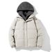 Large Size Fake Two-piece Cotton-padded Clothes For Men, Loose And Casual In Winter, Thickened Fleece Cotton-padded Jacket, Hooded Cotton-padded Jacke_viptrois.com