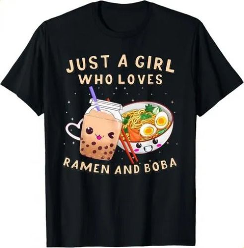 T-shirtjust A Girl Who Loves 2026 Ramen And Boba Bubble Tea J_viptrois.com