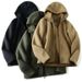 Men's Retro Polar Fleece Hooded Cardigan – Warm Winter Couple Jacket (Black/Grey/Army Green, L-5XL)_viptrois.com