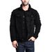 Men's Casual Denim Jacket European American Style Solid Color Distressed Button Workwear Cardigan One Piece_viptrois.com
