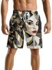 Unbeatable Quality Summer American Casual Men's Geometric Printed Trendy Brand Fitness Running Sports Basketball Shorts_viptrois.com