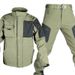 Men's Clothing Soft Shell Jacket Suit Men's Autumn And Winter American Shark Skin Outdoor Plus Velvet Jacket Hunting Suit Thickened_viptrois.com
