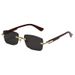 Square Frameless Sunglasses - Compact UV400 Tech Shades (2025 Minimalist Trend)_viptrois.com