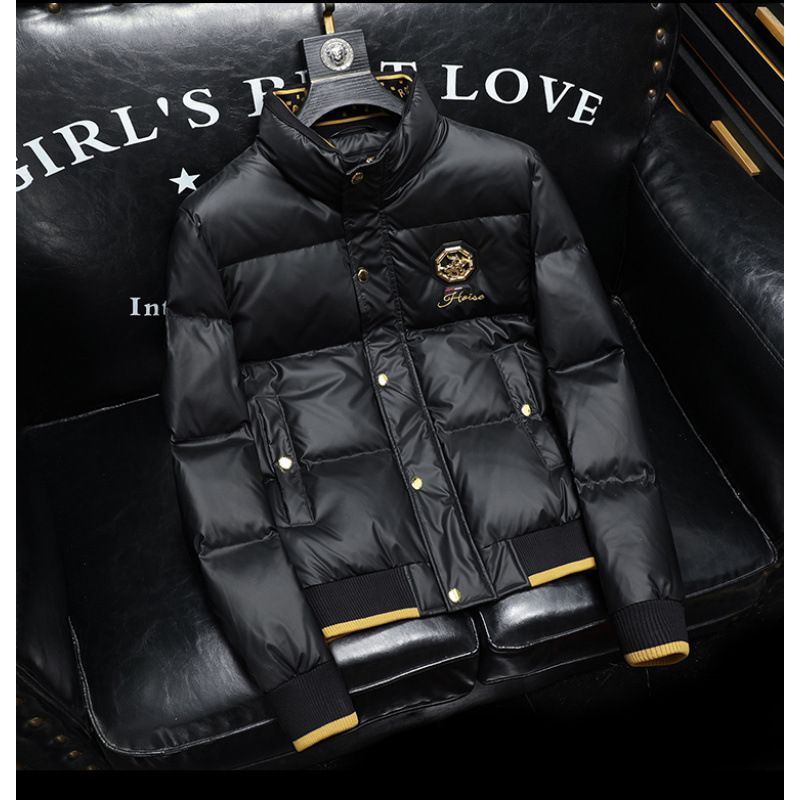 2025 Winter New Men's Fashion Trend White Duck Down Warm Down Jacket Casual Versatile Jacket_viptrois.com