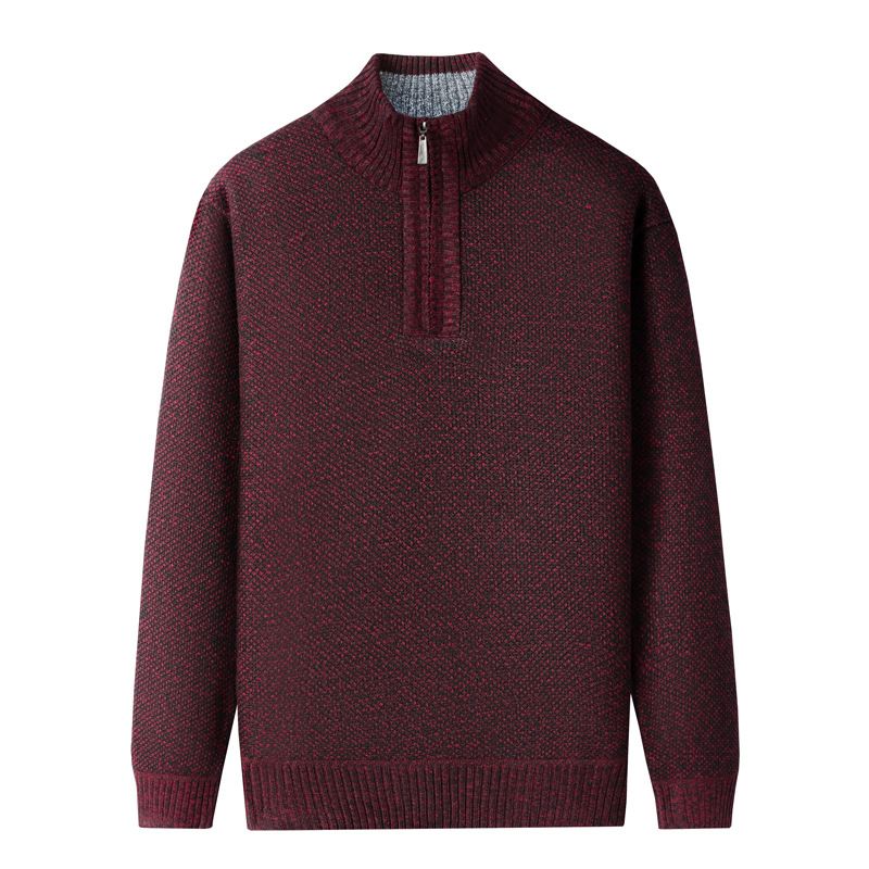 Men's Fleece-Lined Hooded Sweater Jacket For Autumn & Winter - Soft Cotton Blend, Lightweight & Warm, Comfort Fit (M-3xl)_viptrois.com