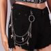 Oversize Punk Chains - Unisex Hip Hop Waist Jewelry With Lock Detail, Streetwear Accessories For Pants_viptrois.com