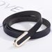 HOT Fashion Black PU Leather Female Dress Suit Skirt Decoration Creative Buckle Belt Thin Ladies Waistband Women Belts_viptrois.com
