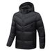 Men's Slim Fit Hooded Cotton Jacket - Fashionable Patchwork Casual Coat For Youth, Winter Warm Padded Coat_viptrois.com