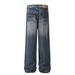 Men's Clothing Retro 2025 Neutral Trendy Washed Old Design High End Men's Loose Denim Trousers_viptrois.com