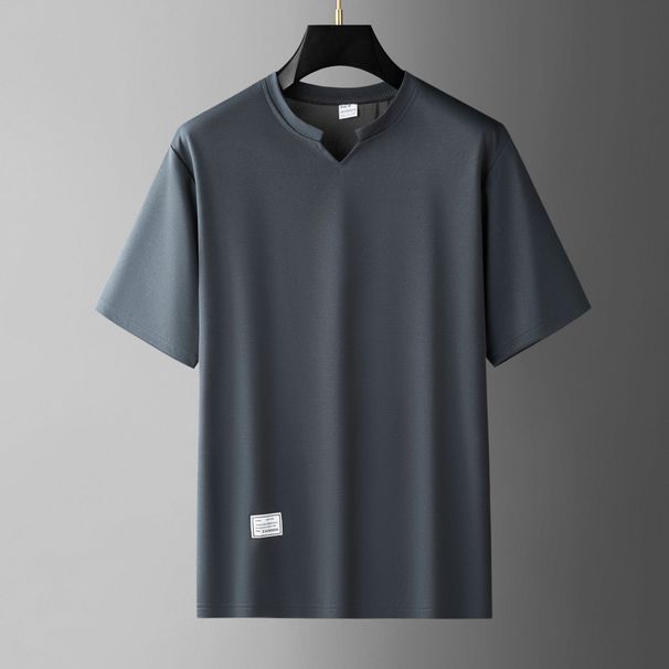 Men's Clothing Summer Light Luxury All Match Short Sleeved Breathable Fashion Short Sleeved T Shirt Casual Top_viptrois.com