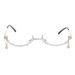 Trendy Lower Half Frame Glasses Water Drop Without Lens Ins Women's Pendant Rhinestone Decorative Dot Diamond Handmade Glasses Frame_viptrois.com