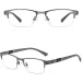 Brille Männer Anti-Blaulicht Business Lesebrille Vintage Halb Rahmen Augenschutz Ultraleichte Büro Brillen_viptrois.com