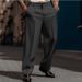 2025 Men's Formal Slant Pocket Straight Solid Color Breathable Outdoor Daily Outing Fashion Trousers_viptrois.com