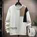 Men's Casual Tracksuit Set - Trendy Long Sleeve Tee & Jogger Pants For Streetwear & Lounge_viptrois.com