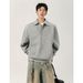 Pulse American Cleanfit Henley Collar Sweatshi For Men Korean Boxy Fit Top Trendy Brand High Intelligence Miu Style Polo_viptrois.com
