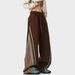 2026 American Contrasting Striped Sweatpants Men's Autumn And Winter New Trendy Brand Casual Pants Retro Loose Straight Long Pants_viptrois.com