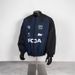 American High Street Fashion Brand Color Block Slogan Print Racing Suit Cotton Autumn Winter Stand Collar Jacket Coat_viptrois.com