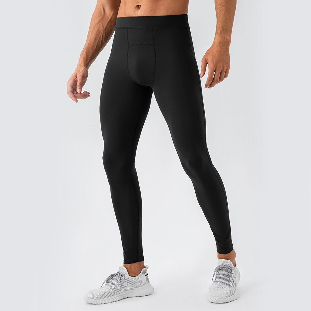 Men's Clothing Yoga Wear Tight Nude Yoga Pants Breathable High Elastic Quick Drying Running Sports Pants_viptrois.com