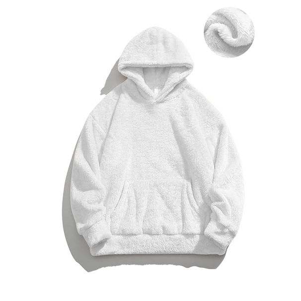 Men's Plush Hoodie Soft Teddy Bear Jacket Kangaroo Pocket 2025 New Thick Winter Warm Hoodie Oversized Casual Street Wear_viptrois.com