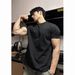 Men's Clothing Men's Summer T Shirt Slim Short Sleeves Showing Muscles Small Collar Suit Inner Wear_viptrois.com