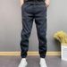 Men's Black Jogger Pants European Style Loose Fit Casual Trousers Korean Style Spring Autumn Versatile Cool Loose Bottoms_viptrois.com