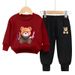New Boys And Girls Suits Children's Spring And Autumn Style Sweatshirt Two Piece Suit Korean Style Handsome Middle And Large Children's Clothes Trend_viptrois.com