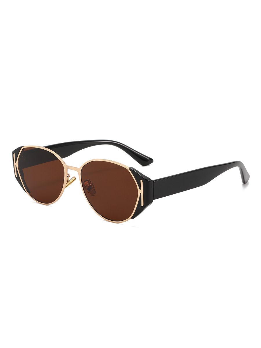Retro Tortoise Shell Cat Eye Frame Sunglasses For Women With Leopard Print, Showing Face, Small Trend, Sun Visor And UV Protection Sunglasses T1399_viptrois.com