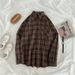 2025 Vintage Plaid Shirts Frauen Herbst Langarm Oversize Button Up Hemd Koreanische Mode Casual Herbst Outwear Tops Blusas Mujer_viptrois.com