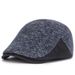 Autumn Winter Korean Style Men's Color Matching Duckbill Casual Versatile Adjustable Size Forward Cap Outdoor Couple_viptrois.com