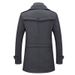 Men's Wool Blend Overcoat For Business & Casual - Double Collar Winter Coat For Men, Warm & Stylish, Slim Fit, Available In Multiple Colors & Sizes_viptrois.com