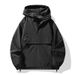 European Size Tooling Hooded Jacket Men's Loose Large Size Half Zipper Casual Jacket Men's Spring And Autumn Models_viptrois.com