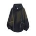 Men's Casual Hooded Sweatshirt With Patchwork Design - Cotton Blend Pullover For Autumn & Winter - Loose Fit Streetwear (Black, Grey White)_viptrois.com