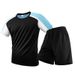 Men's Clothing Ice Silk Crew Neck T-Shirt Plus Size Quick Drying Short Sleeve Sports Suit Two Piece Set_viptrois.com