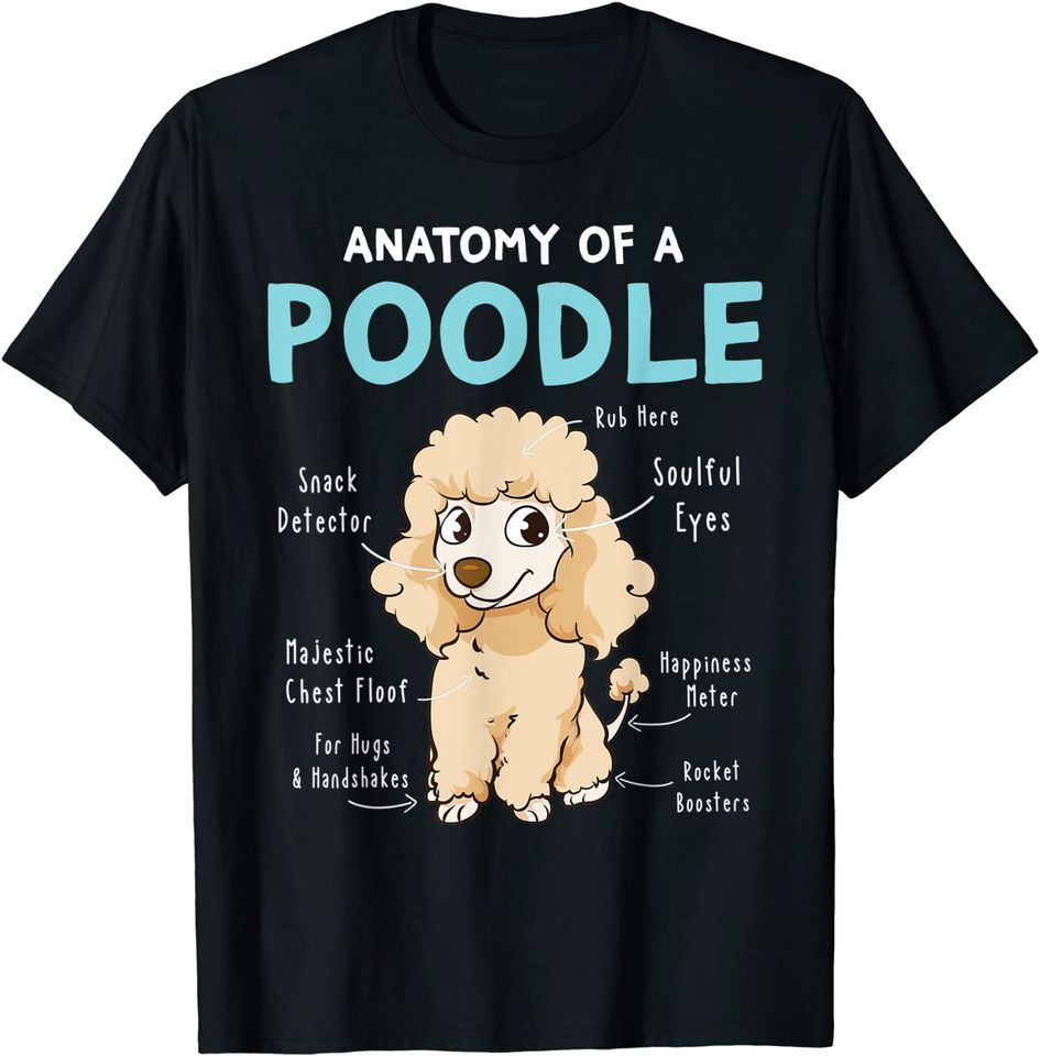 Anatomy Of A Poodle Funny T-Shirt Mens Womens Tees Top Classic T-Shirt Mens Womens Tees Top_viptrois.com