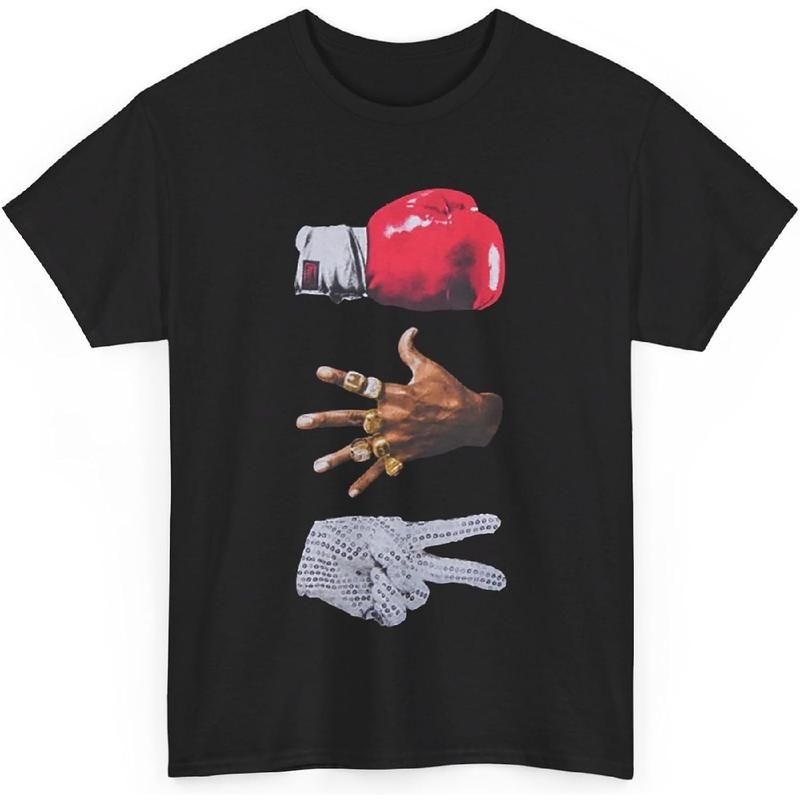 Camiseta Gráfica 3 Mikes Para Hombres – Jordan, Tyson, Jackson, Camiseta De Manga Corta Negra-sudadera Con_viptrois.com