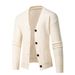 Loom 2024 Autumn Winter New Men's European And American Simple Solid Color Knitwear Trendy Cardigan Youth Knit_viptrois.com