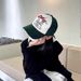 Embroidered Pattern Duck Tongue Children's Four Seasons New Ins Korean Age Reducing Cartoon Colored Baseball Hat_viptrois.com