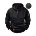 Spring And Autumn Men's Sweatshirt Hoodie Arm Zipper Multi Pocket Pullover Sports Casual Sweatshirt_viptrois.com