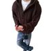 Solid Color Hooded Knitted Sweater For Men And Women, Versatile Fashion, Casual Style, Long Sleeved Cardigan_viptrois.com
