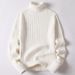 Pure Manufacturer Wholesale Men's Knitted Long Slim Fit Turn-down Junior High School One-piece Fleece Sweater Male Student_viptrois.com