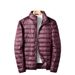 Light And Thin White Duck Down Jacket Men's Winter Large Size Loose Youth Short Outdoor Sports Stand-up Collar Warm Jacket_viptrois.com