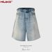 Men's Clothing Women's Spring And Summer New Cat Whiskers Torn Trousers For Men And Womenskater Distressed Raw Edge Denim Shorts_viptrois.com