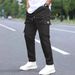 Men's Clothing New Men's Multi Pocket Overalls Retro Versatile Loose Sports Straight Comfortable Overalls_viptrois.com