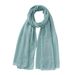 Cross Border Solid Color Malay Long Scarf Monochrome Bubble Scarf Pearl Chiffon Women's Scarf Headscarf Hijab Factory Direct Sales_viptrois.com
