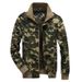 Men's Vintage Military Camo Jacket – Lightweight Cotton Workwear Coat (Army Green/Khaki)_viptrois.com